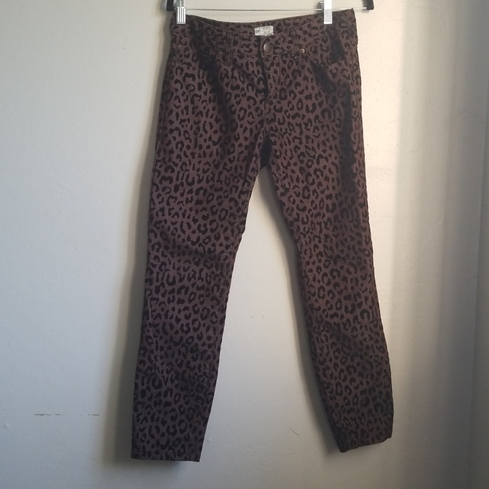 Free People Textured Skinny Jeans